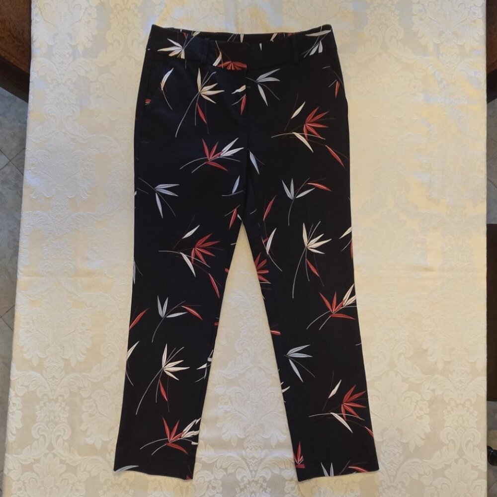Ann Taylor Leaf Print Cropped Pant